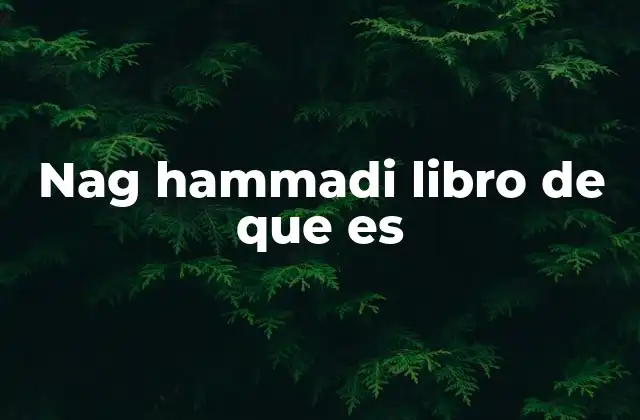 Nag Hammadi Libro de que es