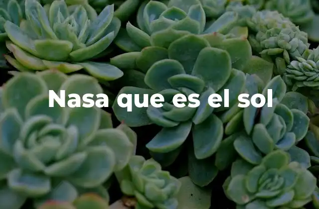Nasa que es el Sol