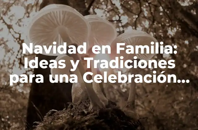 Navidad en Familia: Ideas y Tradiciones para una Celebración Perfecta