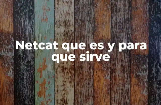 Netcat que es y para que Sirve