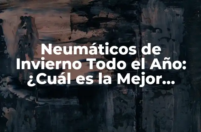 Neumáticos de Invierno Todo el Año: ¿cuál es la Mejor Opción?