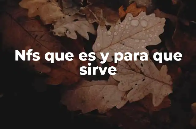 El papel de NFS en sistemas operativos Unix y Linux