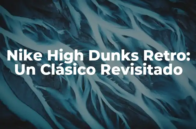 Orígenes de los Nike High Dunks Retro