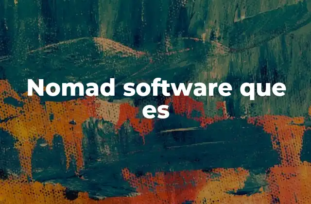 Nomad Software que es
