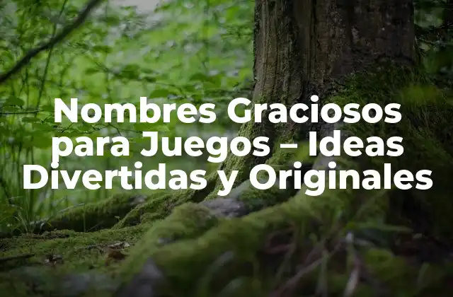 Nombres Graciosos para Juegos - Ideas Divertidas y Originales 2 ¿Por qué son importantes los Nombres Graciosos para Juegos?