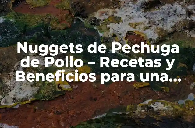 Nuggets de Pechuga de Pollo – Recetas y Beneficios para una Alimentación Saludable