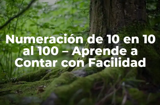 Numeración de 10 en 10 Al 100 – Aprende a Contar con Facilidad