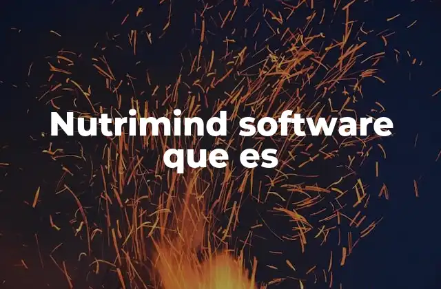 Nutrimind Software que es