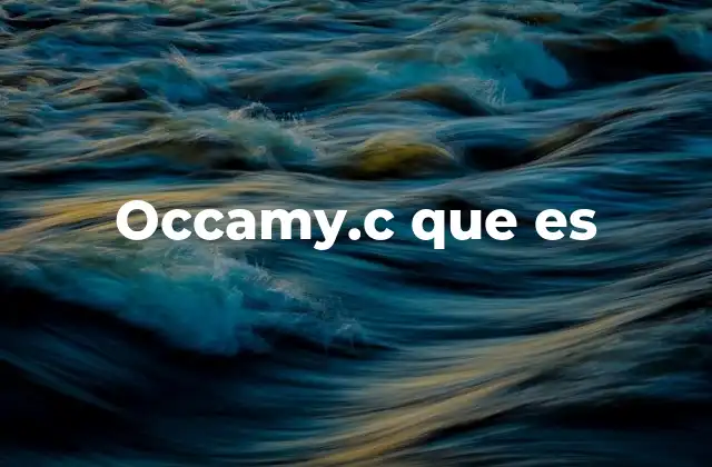 Occamy.c que es