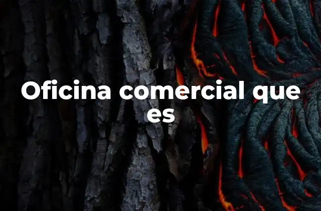 Oficina Comercial que es