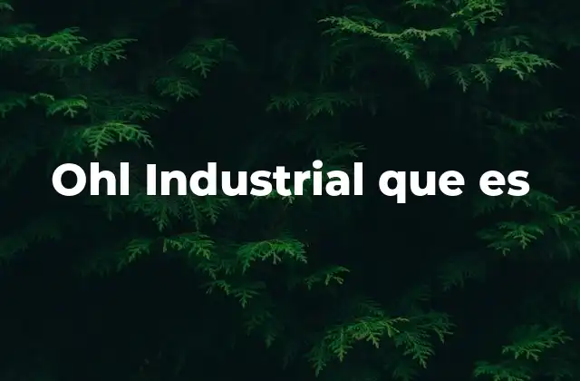 Ohl Industrial que es