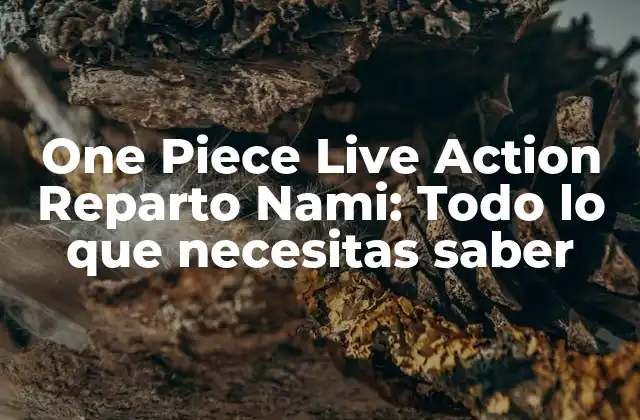 One Piece Live Action Reparto Nami: Todo Lo que Necesitas Saber