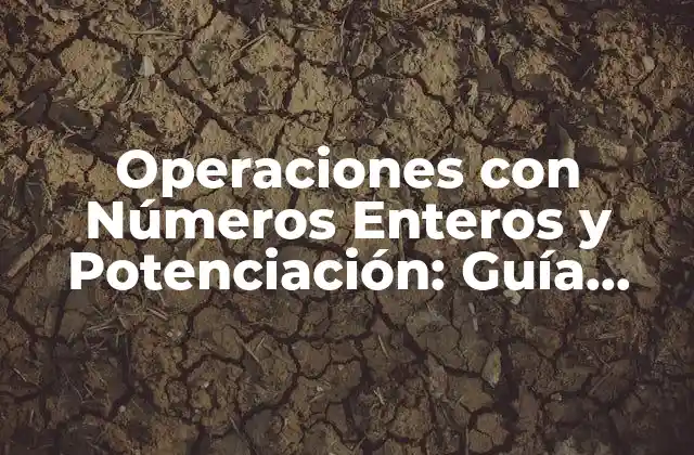 Operaciones con Números Enteros y Potenciación: Guía Completa