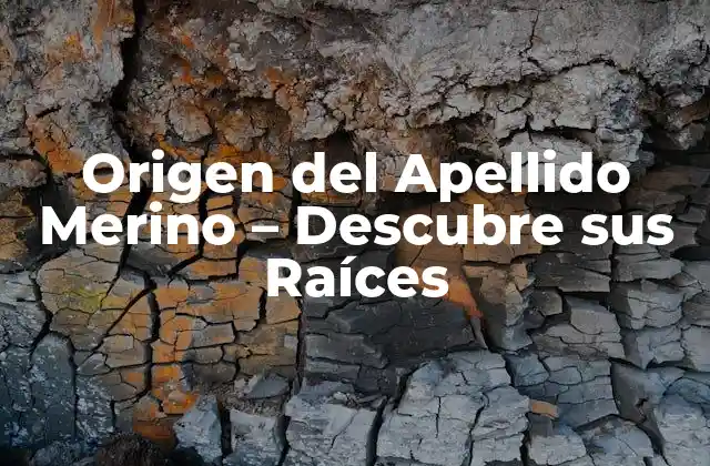 Origen Del Apellido Merino – Descubre Sus Raíces
