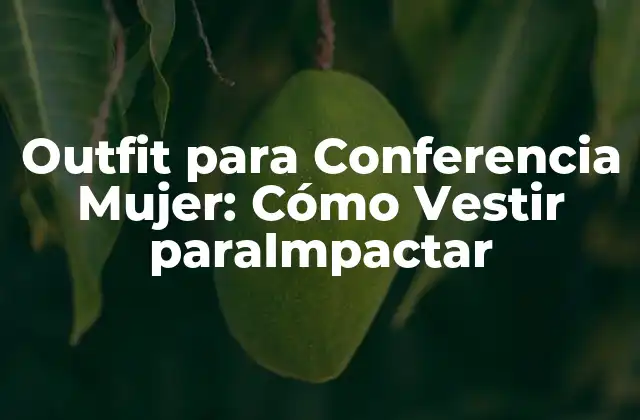 ¿Qué Debe Incluir un Outfit para Conferencia Mujer?