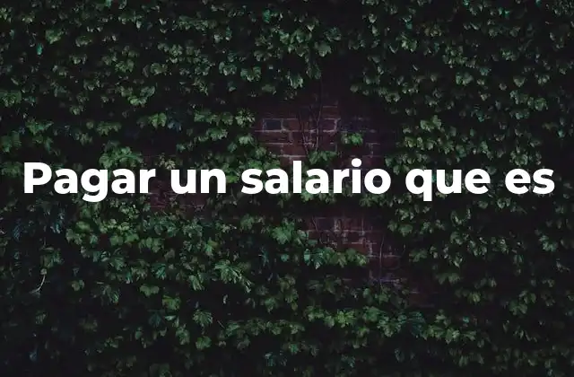 Pagar un Salario que es 2 La importancia del salario en la estabilidad económica