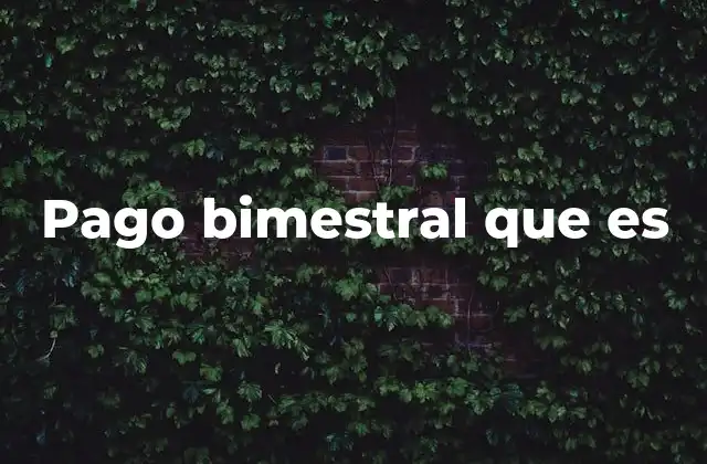 Ventajas y desventajas del sistema de pago bimestral