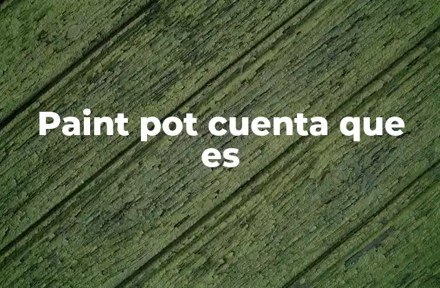 Paint Pot Cuenta que es