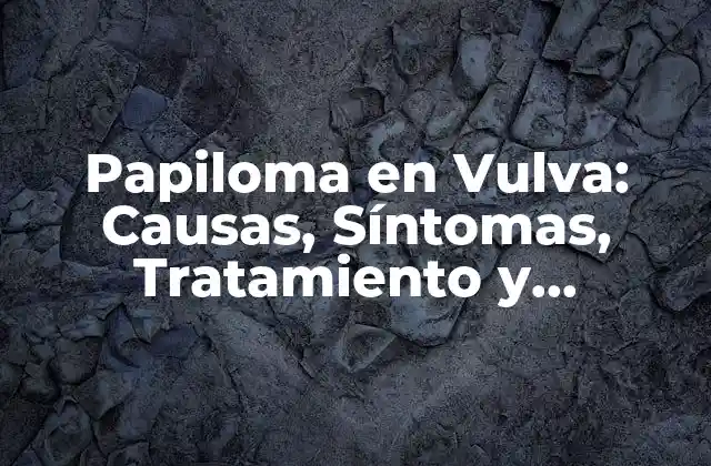 Papiloma en Vulva: Causas, Síntomas, Tratamiento y Prevención