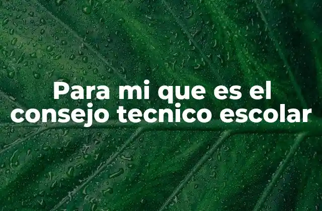 Para Mi que es el Consejo Tecnico Escolar 2 La importancia del consejo técnico escolar en la mejora educativa