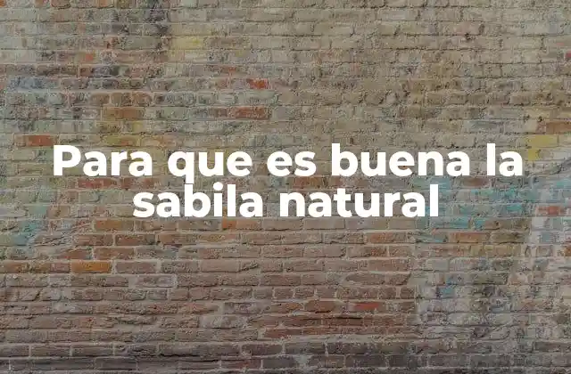 Beneficios de la sábila natural para la salud general