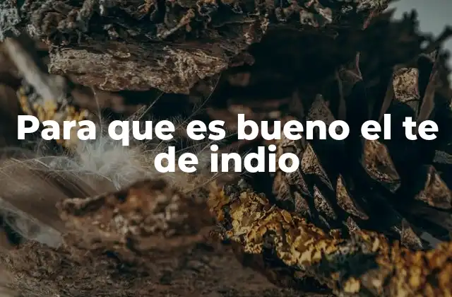 Para que es Bueno el Te de Indio 2 Beneficios del té de indio para la salud mental