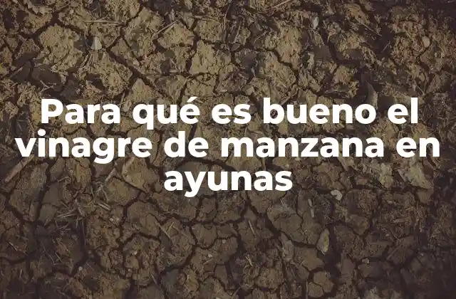 Los efectos del vinagre de manzana en el cuerpo al ser consumido en ayunas