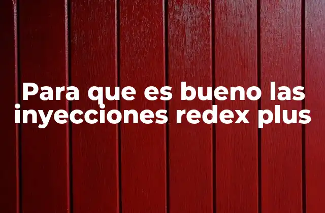 Beneficios de las inyecciones Redex Plus para la salud mental