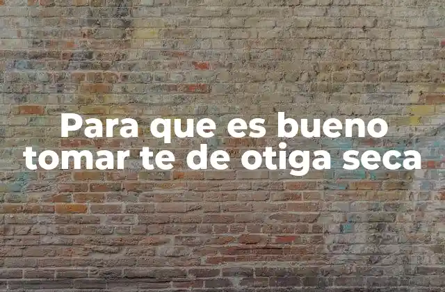 El té de otiga seca y su aporte a la salud femenina