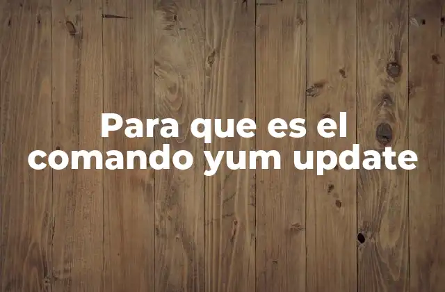 Cómo funciona el proceso de actualización con YUM