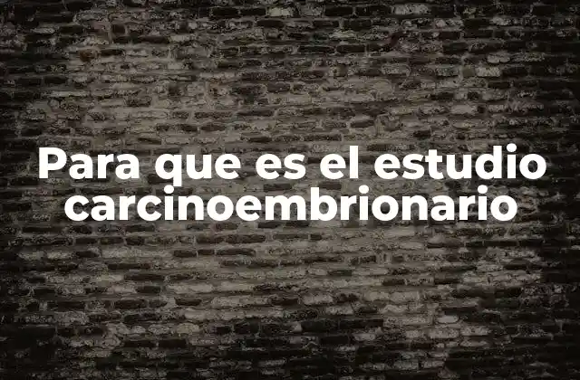 Para que es el Estudio Carcinoembrionario 2 Cómo se interpreta el resultado del estudio carcinoembrionario
