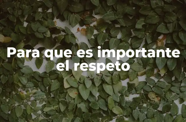 La base de las relaciones humanas