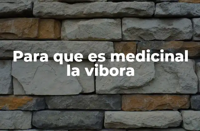 El veneno de la vibora como base para fármacos innovadores