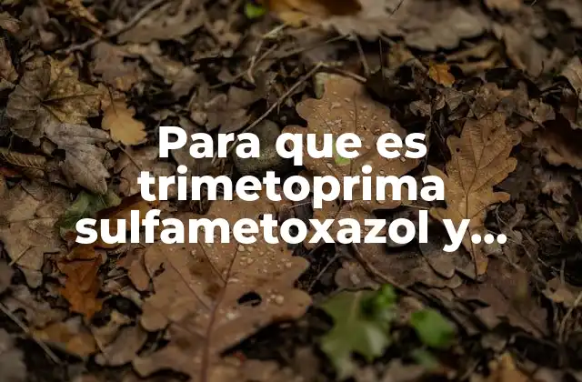 Para que es Trimetoprima Sulfametoxazol y Docsis para Niños