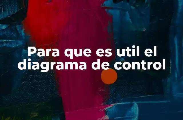 Para que es Util el Diagrama de Control