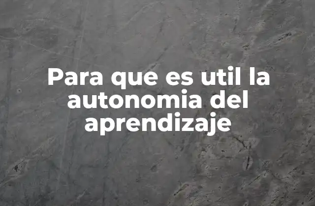 Para que es Util la Autonomia Del Aprendizaje 2 El poder del autoaprendizaje en la formación actual