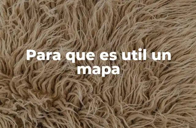 Para que es Util un Mapa