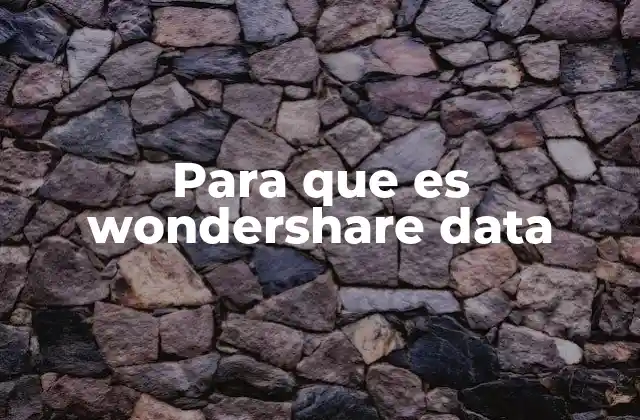Para que es Wondershare Data 2 Cómo funciona la recuperación de datos con Wondershare