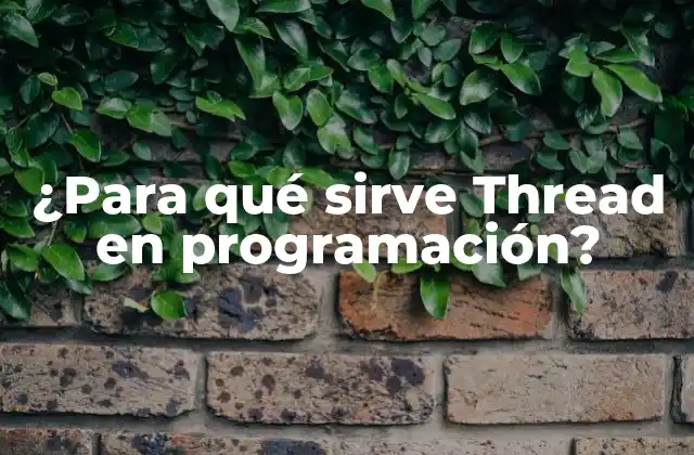 ¿para Qué Sirve Thread en Programación?