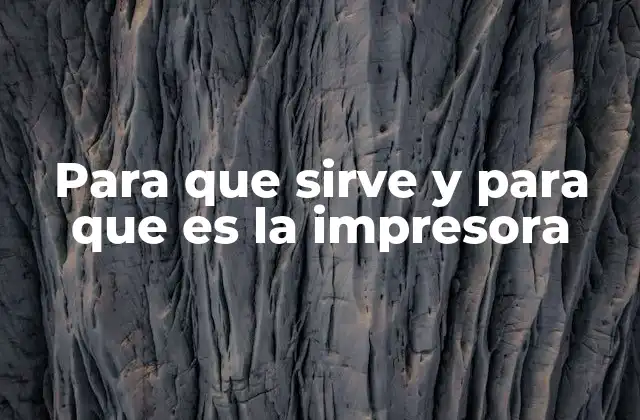 Las funciones esenciales de un dispositivo de salida como la impresora