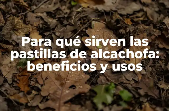 Para Qué Sirven las Pastillas de Alcachofa: Beneficios y Usos