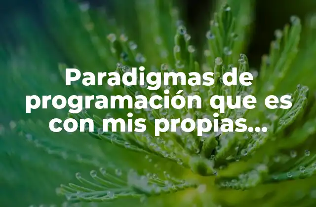 Cómo los paradigmas moldean la forma de programar
