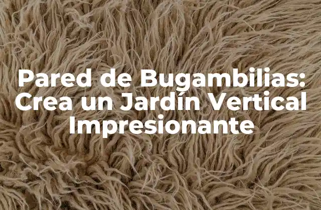 ¿Qué es una Pared de Bugambilias?