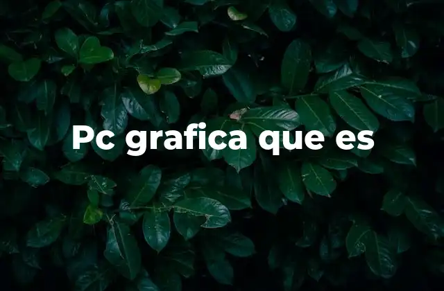 La importancia de las pc gráficas en el desarrollo tecnológico