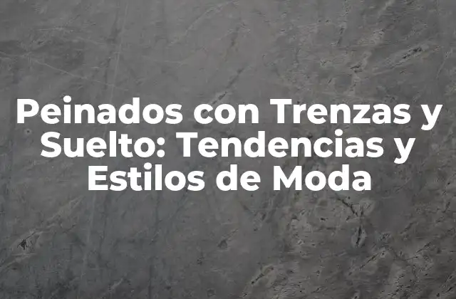 Peinados con Trenzas y Suelto: Tendencias y Estilos de Moda