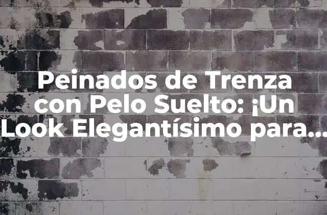 Peinados de Trenza con Pelo Suelto: ¡un Look Elegantísimo para Todas las Edades!