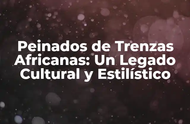 Orígenes y Significado Cultural de los Peinados de Trenzas Africanas