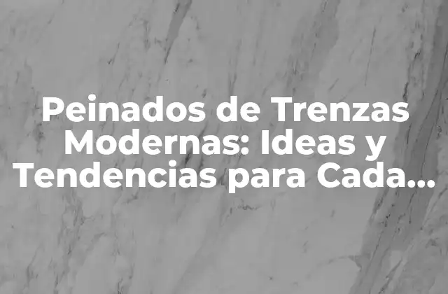 Peinados de Trenzas Modernas: Ideas y Tendencias para Cada Estilo de Pelo