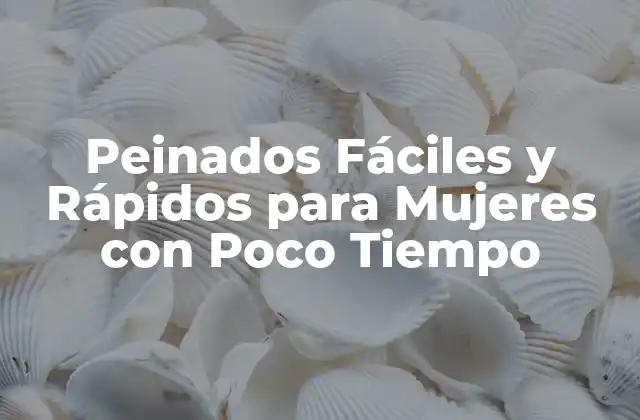 Peinados Fáciles y Rápidos para Mujeres con Poco Tiempo