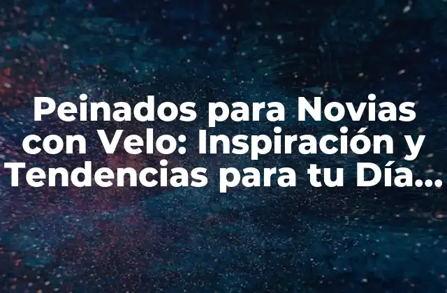 Peinados para Novias con Velo: Inspiración y Tendencias para Tu Día Especial